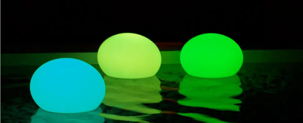 boule lumineuse éclairée