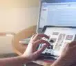person holding black iPad