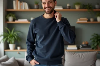 Sweat pour homme alliant style et confort dans un vestiaire moderne
